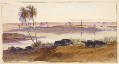 El Hon, Égypte, 1884 - Edward Lear