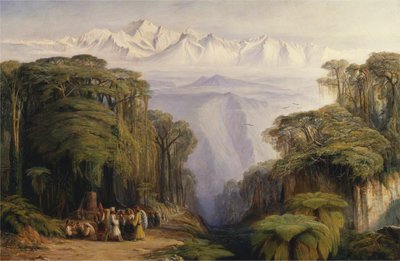Kangchenjunga depuis Darjeeling - Edward Lear