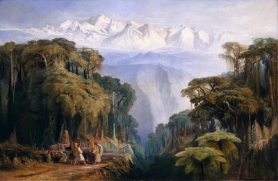 Kinchinjunga depuis Darjeeling - Edward Lear