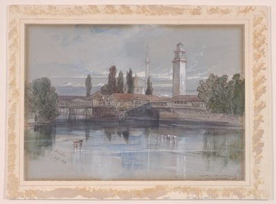 Monastère - Edward Lear