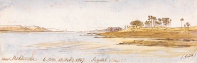 Près de Maharraka, 18 heures, 13 février 1867 (458) - Edward Lear