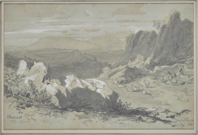 Olevano - Edward Lear