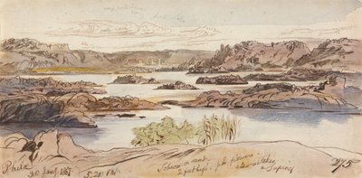 Philae, 17h20, 30 janvier 1867 (275) - Edward Lear
