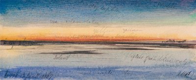 Coucher de soleil sur le Nil - Edward Lear