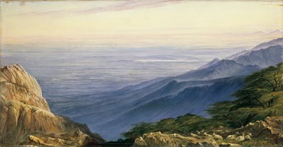 Les Plaines de Lombardie depuis le Monte Generoso, 1880 - Edward Lear