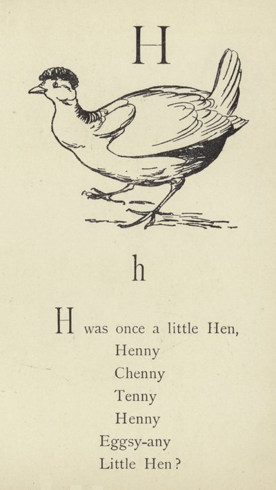 La lettre H - Edward Lear