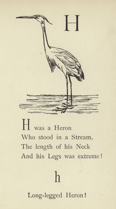 La lettre H - Edward Lear