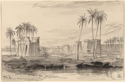 Thèbes - Edward Lear