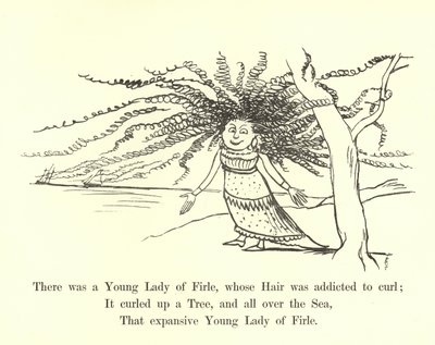 Il y avait une jeune dame de Firle, dont les cheveux étaient sujets à boucler - Edward Lear