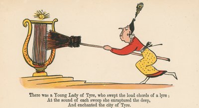 Il y avait une jeune dame de Tyr, qui balayait les accords bruyants d