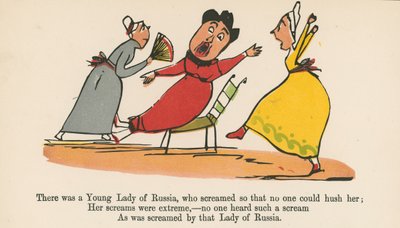 Il y avait une jeune dame de Russie, qui criait tellement que personne ne pouvait la faire taire, tiré de 