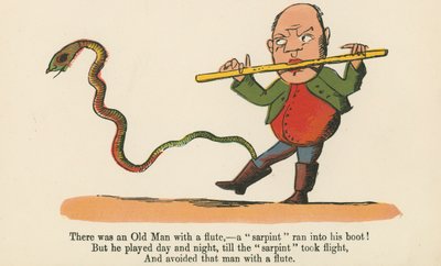 Il y avait un vieil homme avec une flûte - un 