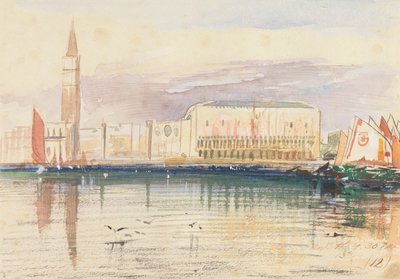 Venise, le palais des Doges - Edward Lear
