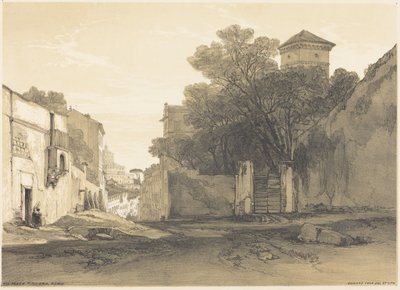 Via Porta Pinciana, Rome - Edward Lear