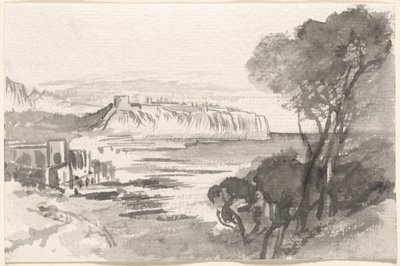 Vue à travers une baie Monaco - Edward Lear