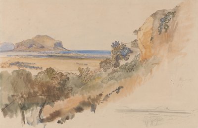 Vue près de Palerme - Edward Lear