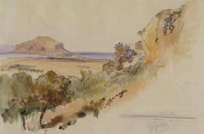 Vue près de Palerme - Edward Lear