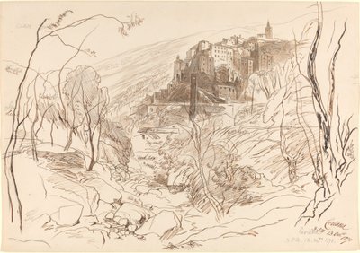 Vue de Ceriana - Edward Lear