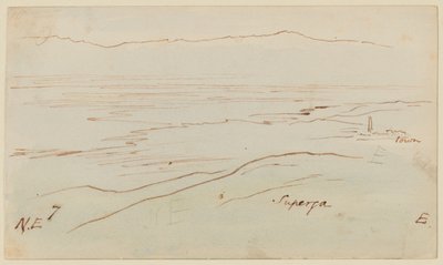 Vue de Turin avec la Superga - Edward Lear