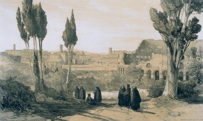 Rome depuis le couvent de Ss. Giovanni e Paolo - Edward Lear