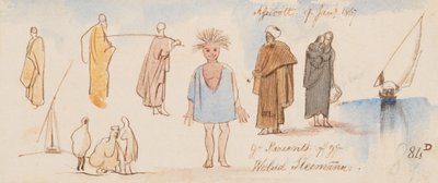 Les parents de Welud Sleimann ; Assiout [Assiout] ; 9 janvier 1867 (84D) - Edward Lear