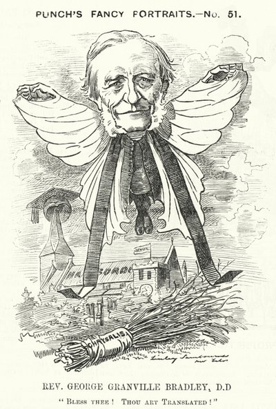 Caricature de Punch : George Granville Bradley, divin, érudit et doyen de Westminster anglais - Edward Linley (after) Sambourne