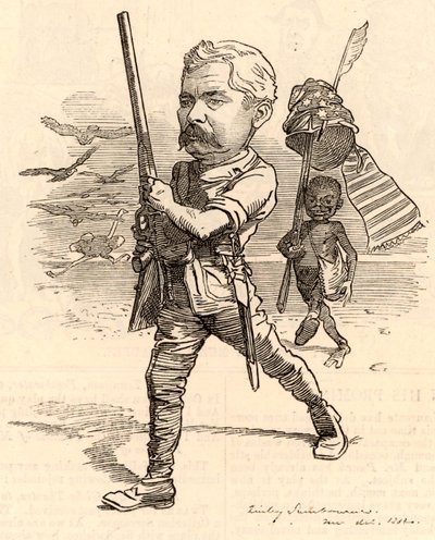 Illustration avec Henry Morton Stanley - Edward Linley Sambourne