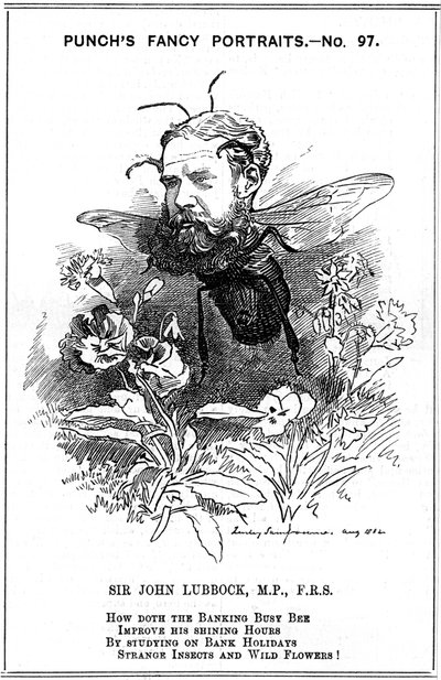 John Lubbock, 1er Baron Avebury, banquier, archéologue, naturaliste et politicien anglais - Edward Linley Sambourne