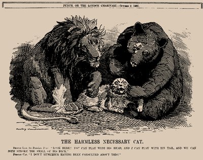 Le chat nécessaire inoffensif. Punch, 2 octobre 1907 - Edward Linley Sambourne