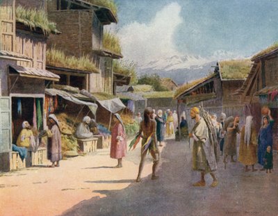 Un Bazar de Srinagar - Edward Mary Joseph Molyneux