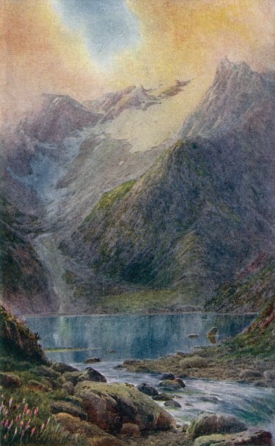 Lac Shisha Nag au Coucher du Soleil - Edward Mary Joseph Molyneux