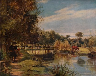 Izaak Walton pêchant : Une journée d