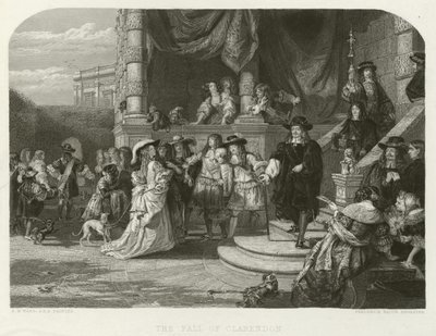 La Chute de Clarendon - Edward Matthew after Ward