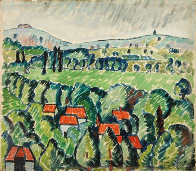 Paysage du Berkshire - Edward McKnight Kauffer