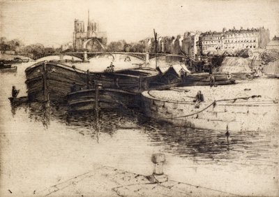 Vue de Notre-Dame depuis la Seine - Edward Millington Synge