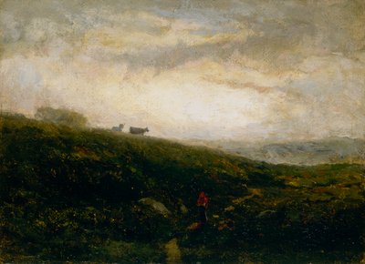 Sans titre vaches descendant une colline, 1881 - Edward Mitchell Bannister