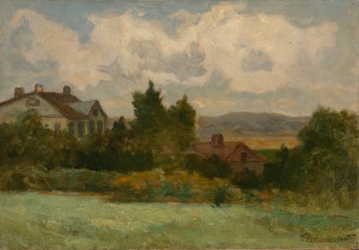 Maisons et arbres sans titre - Edward Mitchell Bannister