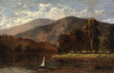 Voilier sans titre dans la rivière, 1876 - Edward Mitchell Bannister