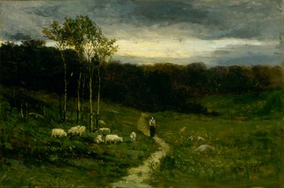 Femme marchant sur le chemin, 1882 - Edward Mitchell Bannister