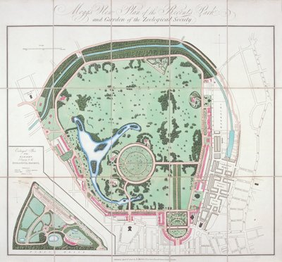 Plan des jardins zoologiques, Regent