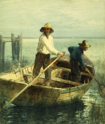 Poussant au large - Edward Moran