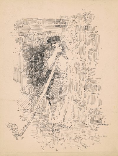 Paysan Masculin Debout, vers 1878 - Edward Moran