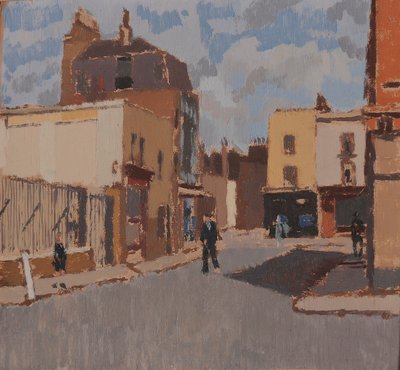 Rue au printemps - Edward Morland Lewis