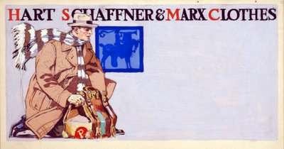 Publicité pour les vêtements Hart, Schaffner & Marx, pub. 1900 - Edward Penfield