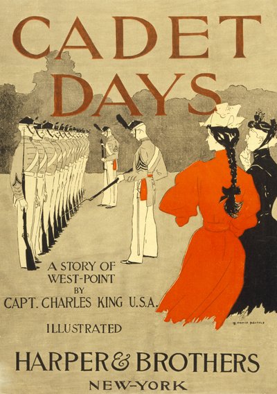 Couverture de Cadet Days, par le Capt. Charles King U.S.A., pub. New York, 1894 - Edward Penfield
