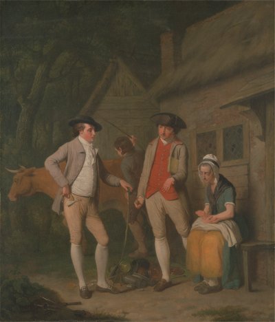 La Vache et les Biens de la Veuve Costard, saisis pour impôts, sont rachetés par la générosité de Johnny Pearmain - Edward Penny
