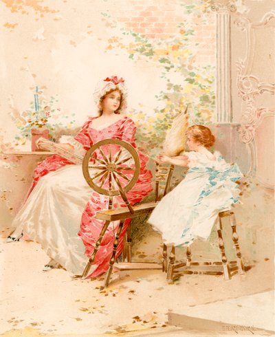 Apprendre à filer - Edward Percy Moran