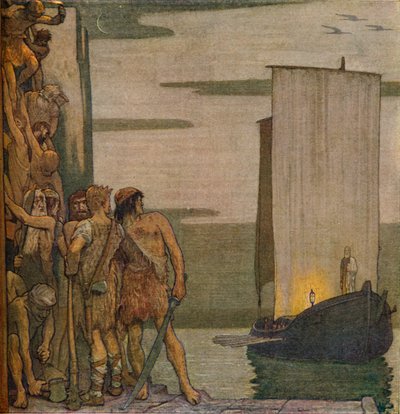 Le Débarquement de Saint Patrick en Irlande, vers 1912, 1914 - Edward Reginald Frampton