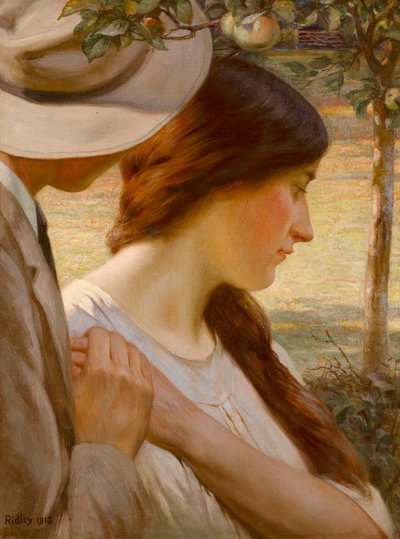 Une ombre (huile sur toile) - Edward Ridley