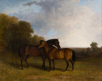 Deux chasseurs dans un paysage - Edward Robert Smythe